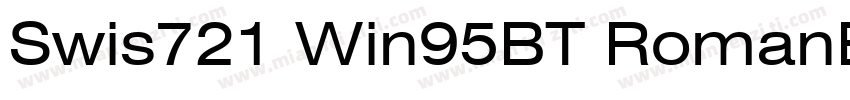 Swis721 Win95BT RomanExtended字体转换